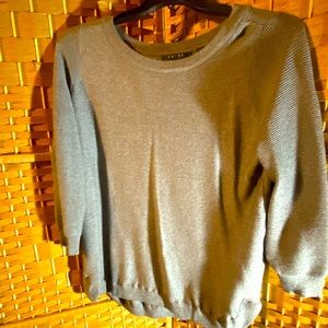 Plus size grey lightweight sweater